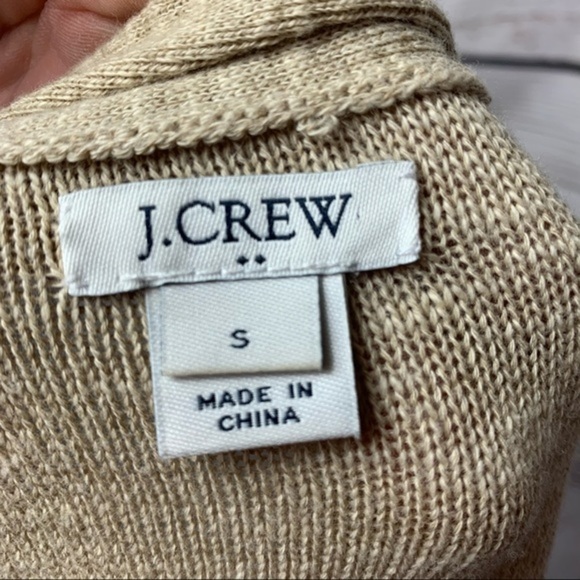 NWOT J.Crew Oatmeal Tiered Ruffle Cardigan - Picture 7 of 8